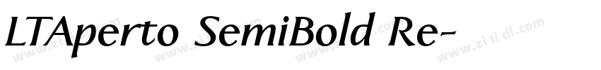 LTAperto SemiBold Re字体转换
